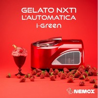 photo ice cream nxt1 l'automatica i-green - red - up to 1kg of ice cream in 15-20 minutes 7